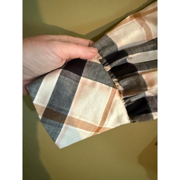 Sanctuary nova check print blouse womens M - Picture 3 of 5